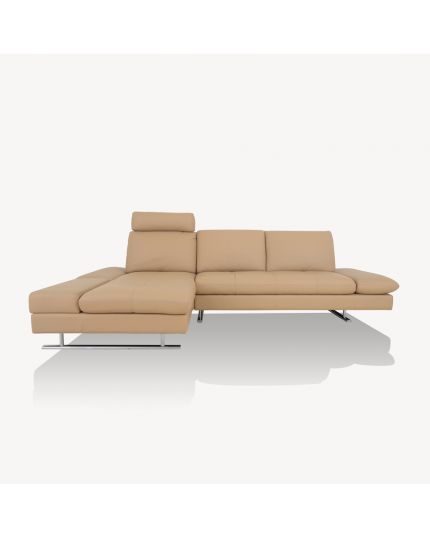 5888 L-Shape Sofa with Push-Back Backrest