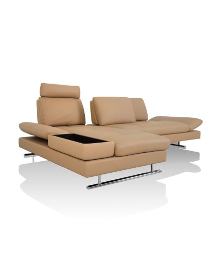 5888 L-Shape Sofa with Push-Back Backrest