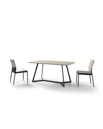 [4 Seaters Dining Set] DTB-T21938A-6DT130+CHR-DC9547G-5CH