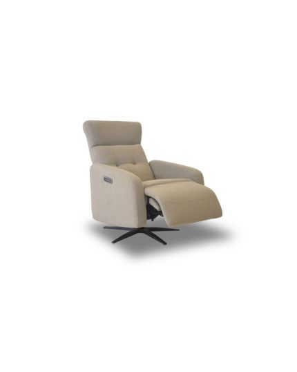 Swivel Wing Chair with Electronic Recliner 