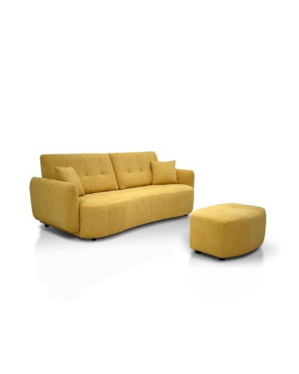 20129 [2.5 Seater Push-back Sofa with Stool]