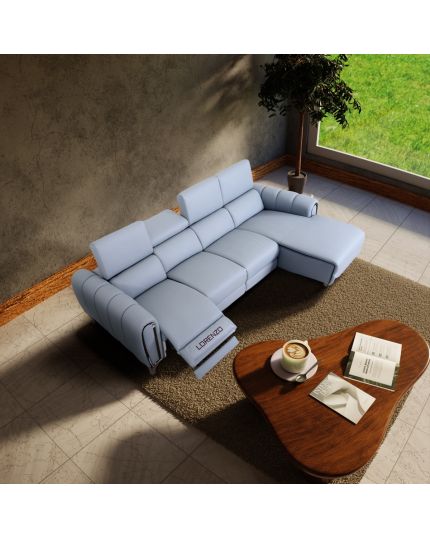 5847 L-Shape Sofa with Electric Recliner
