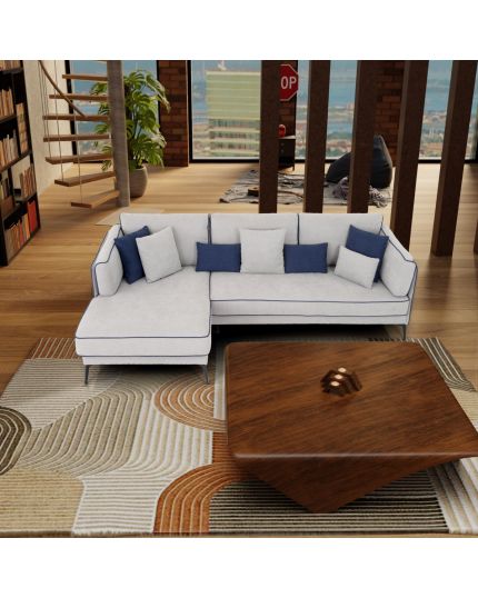 5869 L-Shape Fabric Sofa