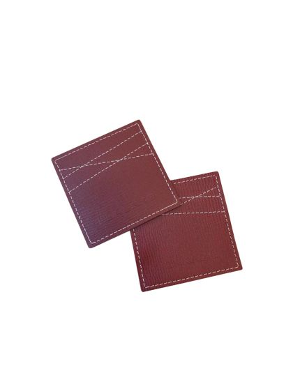 Red Leather Coaster 