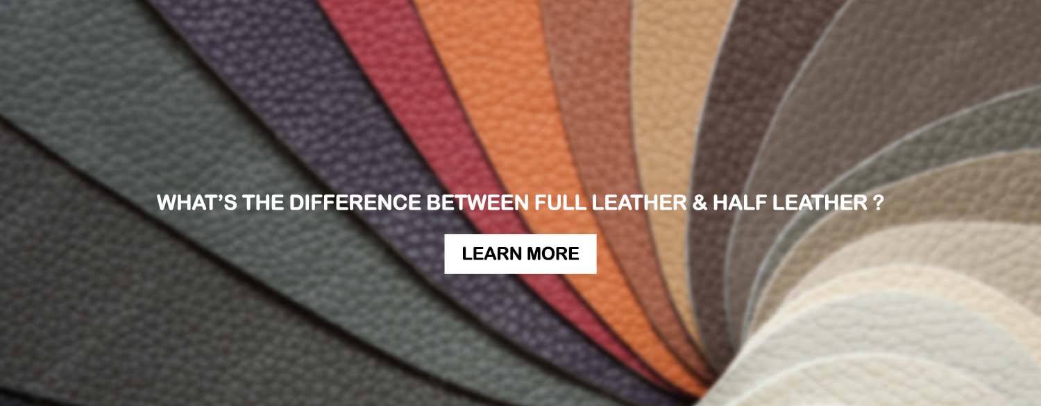 full leather vs half leather